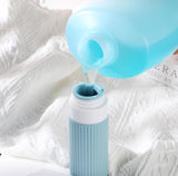 Lyrovo Travel Bottles Kit for Toiletries Organizer BPA Free 90ml Silicone Size Containers Portable Split Bottle Accessories for Conditioner Shampoo Lotion - 4 Pack (Bright)