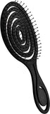 Lyrovo Organic Detangling Hair Brush for Women, Men & Children - Does not Pull on Hair - Straightening Brushes for Straight, Curly & Wet Hair (Cream)