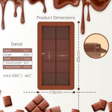 Lyrovo 2pcs Kunafa Chocolate Bar Molds Silicone Large Stuffed Dubai Pistachio Deep Bar Moulds Kit