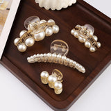 Lyrovo 3 PCS Metal Large Hair Claw Clips for Thick Heavy Hair, Strong Hold Big Non-Slip Hair Catch Barrette Jaw Clamp for Long Hair, Fashion Styling Accessories for Women Girls (Golden, 3pcs)