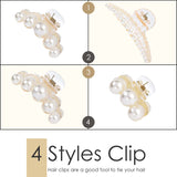 Lyrovo 3 PCS Metal Large Hair Claw Clips for Thick Heavy Hair, Strong Hold Big Non-Slip Hair Catch Barrette Jaw Clamp for Long Hair, Fashion Styling Accessories for Women Girls (Golden, 3pcs)