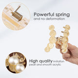 Lyrovo 3 PCS Metal Large Hair Claw Clips for Thick Heavy Hair, Strong Hold Big Non-Slip Hair Catch Barrette Jaw Clamp for Long Hair, Fashion Styling Accessories for Women Girls (Golden, 3pcs)