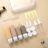 Lyrovo 16 Pack TSA Approved Travel Bottles Set – Leak Proof Silicone Refillable Toiletry Containers for Shampoo, Conditioner, Lotion & Body Wash (Apricot)