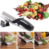 Stainless Steel 2 in 1 Kitchen Knife with Cutting Board