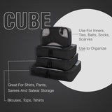 4 Set Packing Cubes 4 Various Sizes (Black)
