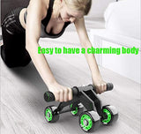 Ab Roller Wheel Stomach Exercise Training with Mat