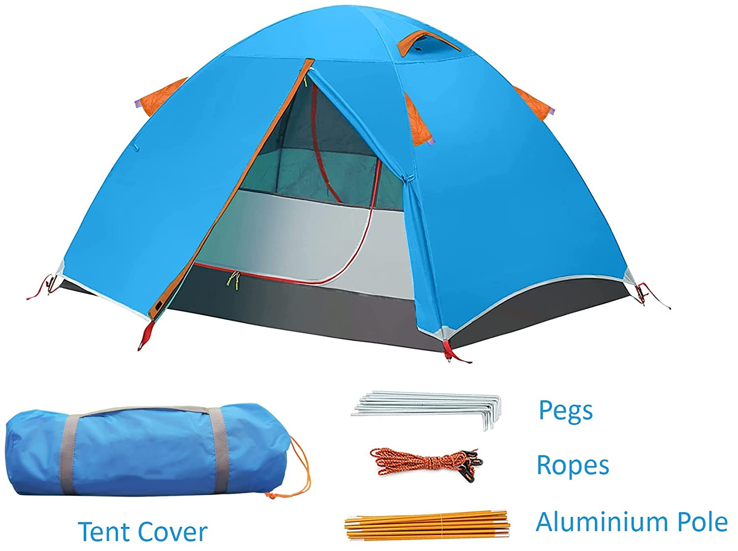 100% Waterproof Tent with Aluminum Pole