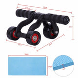 3-Wheel Abdominal and Core Exercise Roller