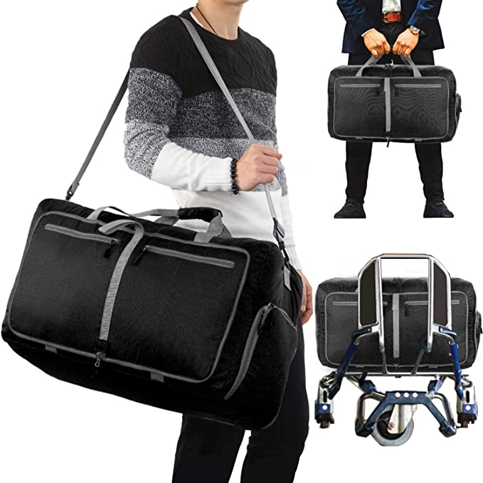 Wheeled Duffle Bag Luggage - 100L Large Rolling Foldable Duffel Bag –  BagoTravelBags