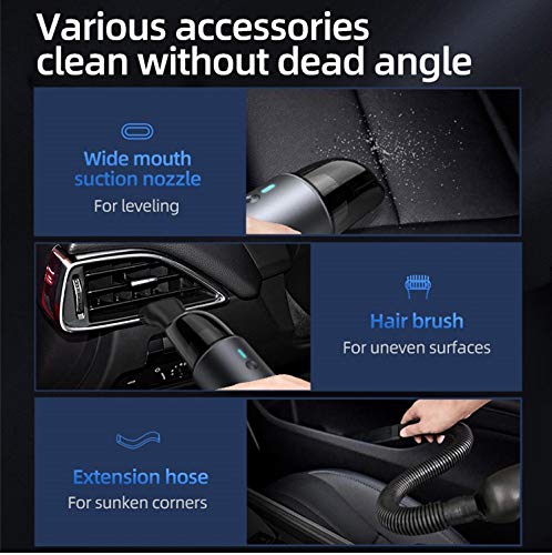 Car Vacuum Cleaner Double Filter 5000mAh