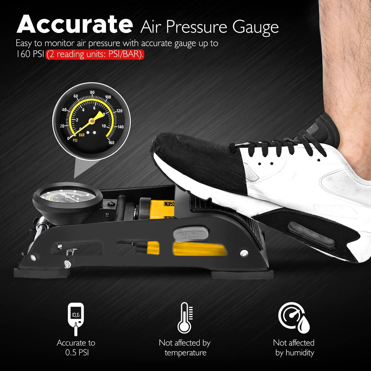 Portable Car Air Compressor Tyre Inflator - Lyrovo